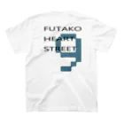 nissyheartのFUTAKO HEART STREET 9  スタンダードTシャツの裏面