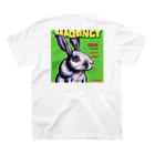 ganja manのCRAZY Rabbit スタンダードTシャツの裏面