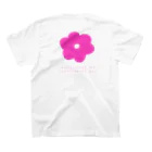 LovedのJesus loves me Jesus loves you(pink flower) Regular Fit T-Shirtの裏面