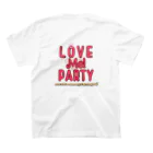 Cure♡SHOPのLOVE Me♡PARTY Tシャツ スタンダードTシャツの裏面