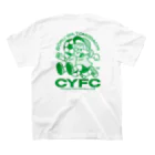 マチダタケルのSUZURIのお店のCYFC | CROSSING YOUTH FOOTBALL CLUB Regular Fit T-Shirtの裏面