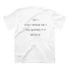 a bitch called 841.のDON'T BRAME ME スタンダードTシャツの裏面