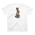 Color Rabbitの南国のうさぎさん スタンダードTシャツの裏面