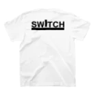 SWITCHのSWITCH15周年 BLACKプリントTee スタンダードTシャツの裏面