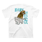 LalaHangeulのBABY TIGERS　バックプリント スタンダードTシャツの裏面