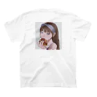 ぺてんしのピザたべる女の子 スタンダードTシャツの裏面