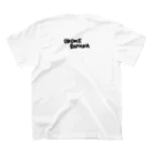 おこめばななのおみせのロックネコ★ Give me a snack! Regular Fit T-Shirtの裏面