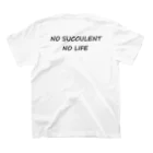 Olive&SucculentGardenのOlive&SucculentGarden公式グッズ Regular Fit T-Shirtの裏面