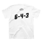 18.44 BASEBALLの6-4-3　ダブルプレイ スタンダードTシャツの裏面