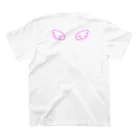 はぬの天使の羽（濃いピンク） スタンダードTシャツの裏面