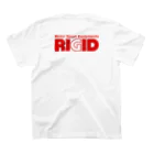 リジット・モータースポーツのRIGID透過ロゴ赤 スタンダードTシャツの裏面