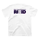 リジット・モータースポーツのRIGID透過ロゴ紺 Regular Fit T-Shirtの裏面