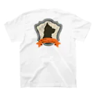 ながいいきものとフレンズの時々犬が乗ってます スタンダードTシャツの裏面