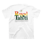 RoyalTahitiのロイヤルタヒチのロゴ入りＴシャツ スタンダードTシャツの裏面