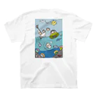 Ohiro’s Shop のハチとアリの海水浴(両面プリント) スタンダードTシャツの裏面