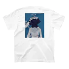 一昨計算の魔法少女ｳﾐ　証明写真風Tシャツ 티셔츠の裏面