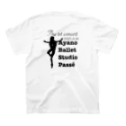 Ayano Ballet Studio 〜passé〜　アヤノバレエスタジオパッセのはじめての発表会オリジナルTシャツ スタンダードTシャツの裏面