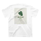 鹿児島西郷メダカのkoumori plant スタンダードTシャツの裏面