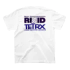 リジット・モータースポーツのRIGID紺-TETRX紫 スタンダードTシャツの裏面