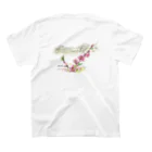 魚沼工房の桃の花と権現堂 Regular Fit T-Shirtの裏面