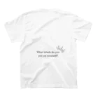 線点素／sentenceのラベル スタンダードTシャツの裏面