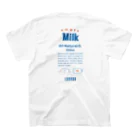 0102のEMPTY MILK スタンダードTシャツの裏面