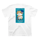 猫渕さん【公式】のリアル猫渕さん(ストリート)_前後プリント入り スタンダードTシャツの裏面