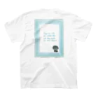 Onlywanのトイプードルブラック　ブルー スタンダードTシャツの裏面