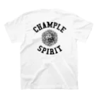 LEELA 〜 official shop 〜のCHAMPLE SPIRIT 〈ブラックプリント〉 Regular Fit T-Shirtの裏面