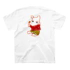 華奢ニャンコのきつね スタンダードTシャツの裏面