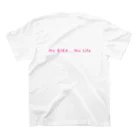 usdm_loverのNo RIKA , No Life   Tシャツ スタンダードTシャツの裏面