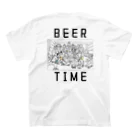  LUCKY BY CHANCE(らっきーばいちゃんす)のBEER TIME スタンダードTシャツの裏面