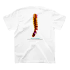 DOTS EMO JUICYの猫ジェラシー スキンシップアート with 猫フェス Regular Fit T-Shirtの裏面