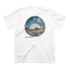 aokitaの【BLUE NORTH】シャボン玉に写る風景 Regular Fit T-Shirtの裏面