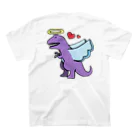 きょうりゅう🦖の背中にもダイナソー🦖 スタンダードTシャツの裏面