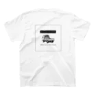 とやまソフトセンターの柴と軽トラ（前後モノクロ②）by Kayaman Regular Fit T-Shirtの裏面