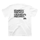 Mar's Design ʚ (*･ ▸･´)໒꒱· ﾟのENJOY&REBEL モノクロ スタンダードTシャツの裏面