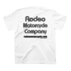 RODEO MOTORCYCLEのロデオ モーターサイクルのオフィシャルグッズ スタンダードTシャツの裏面