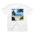 love_story928の沖縄の海 Regular Fit T-Shirtの裏面