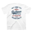 【予告】第２弾！#SUZURIのTシャツセール開催！！！★kg_shopの[★バック] Saitama -Vintage- (淡色Tシャツ専用) スタンダードTシャツの裏面