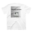 くうきママのI am an air surveyor. スタンダードTシャツの裏面