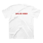 DOLCEOSSOのDOLCE OSSO "ドルチェ オッソ”　レッド スタンダードTシャツの裏面