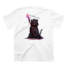 やまやまshopのCat Weaving Spells Regular Fit T-Shirtの裏面