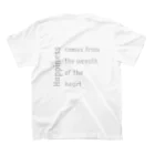 月夜のタツノオトシゴのdoor of happiness Regular Fit T-Shirtの裏面