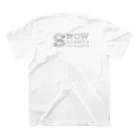 月夜のタツノオトシゴのSnow Rabbit's Soliloquy Regular Fit T-Shirtの裏面