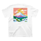 monomolai0331の凛として　強く　美しき　富士山よ Regular Fit T-Shirtの裏面