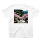 Ryu76 shopの日本の風景 春 Regular Fit T-Shirtの裏面