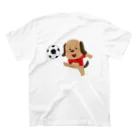 アッズーリ・タケのサッカーわんこ  スタンダードTシャツの裏面