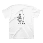 Metime Designs ☆ みぃたいむデザインの♨ふろねこ♨〈前後プリント〉 スタンダードTシャツの裏面