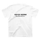 ABYSSWORMのabyssworm hand スタンダードTシャツの裏面